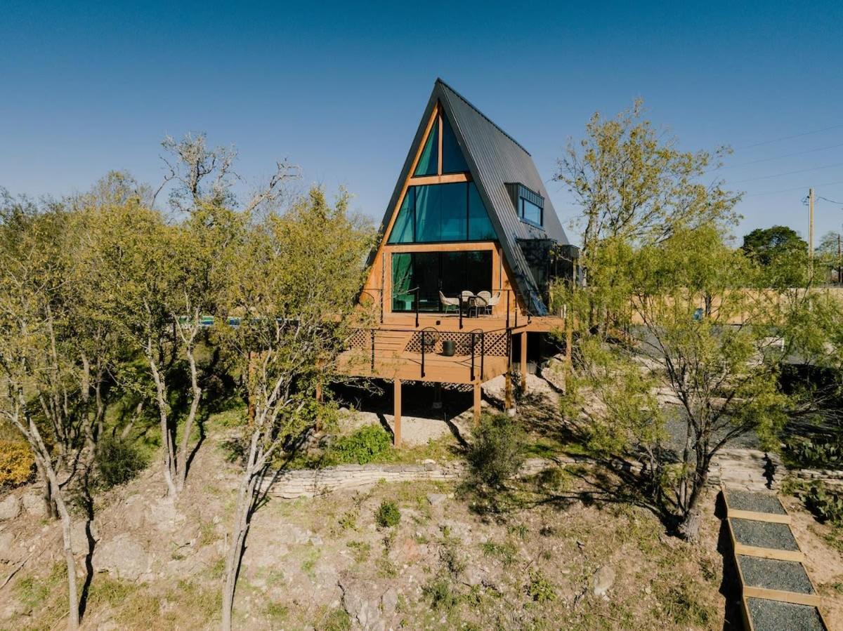 The Pedernales A-Frame Villa Fredericksburg Exterior photo