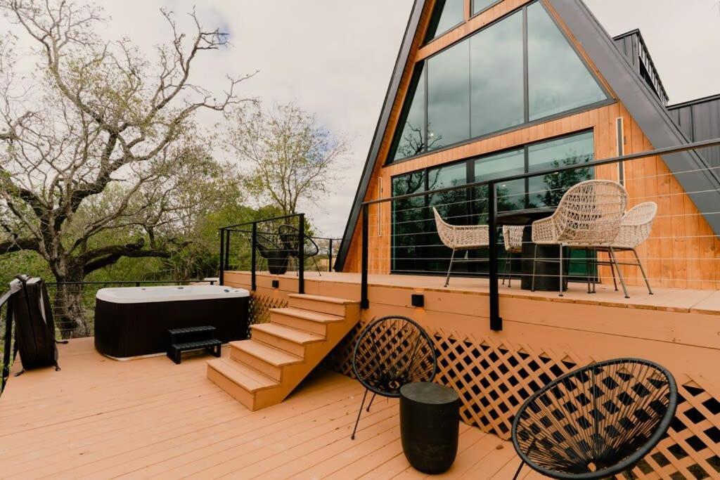 The Pedernales A-Frame Villa Fredericksburg Exterior photo